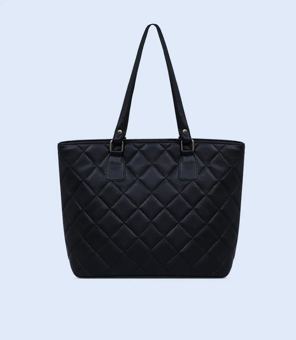 WB2401-BLACK-Women Shoulder Bag